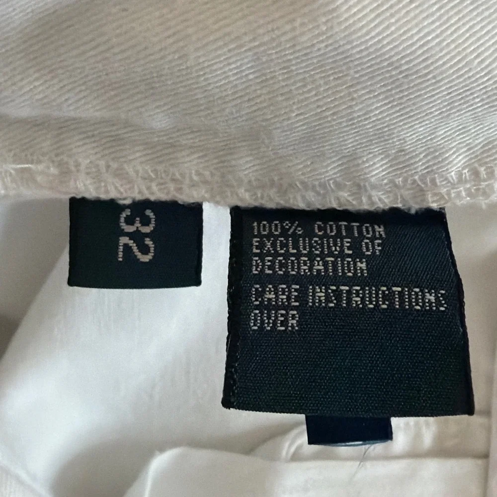 Polo Ralph Lauren Mens Prospect Short White Cotton Twill Chino Size 32x9